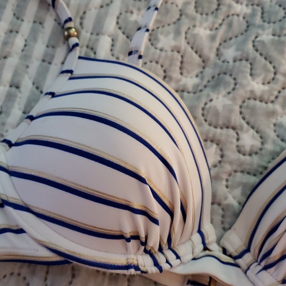 La Vie En Rose Nautical Style Bikini Top - Picture 2 of 5